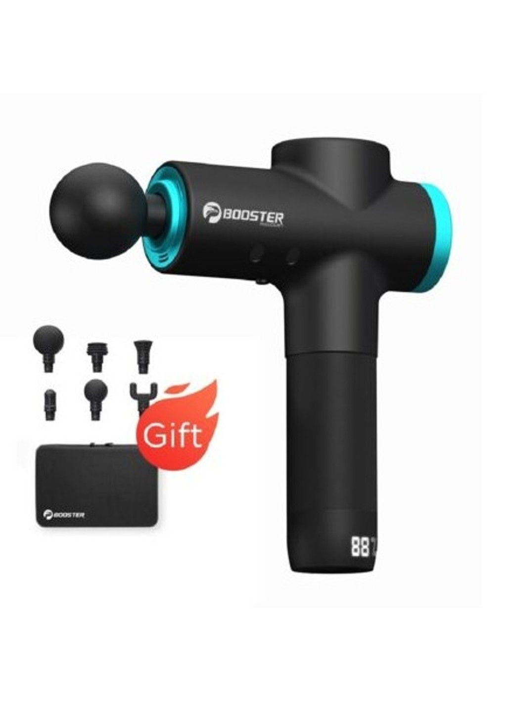 Перкусійний масажер тригерних точок М2 type-C 12V Massage Gun 2500 маг Booster (316322970)