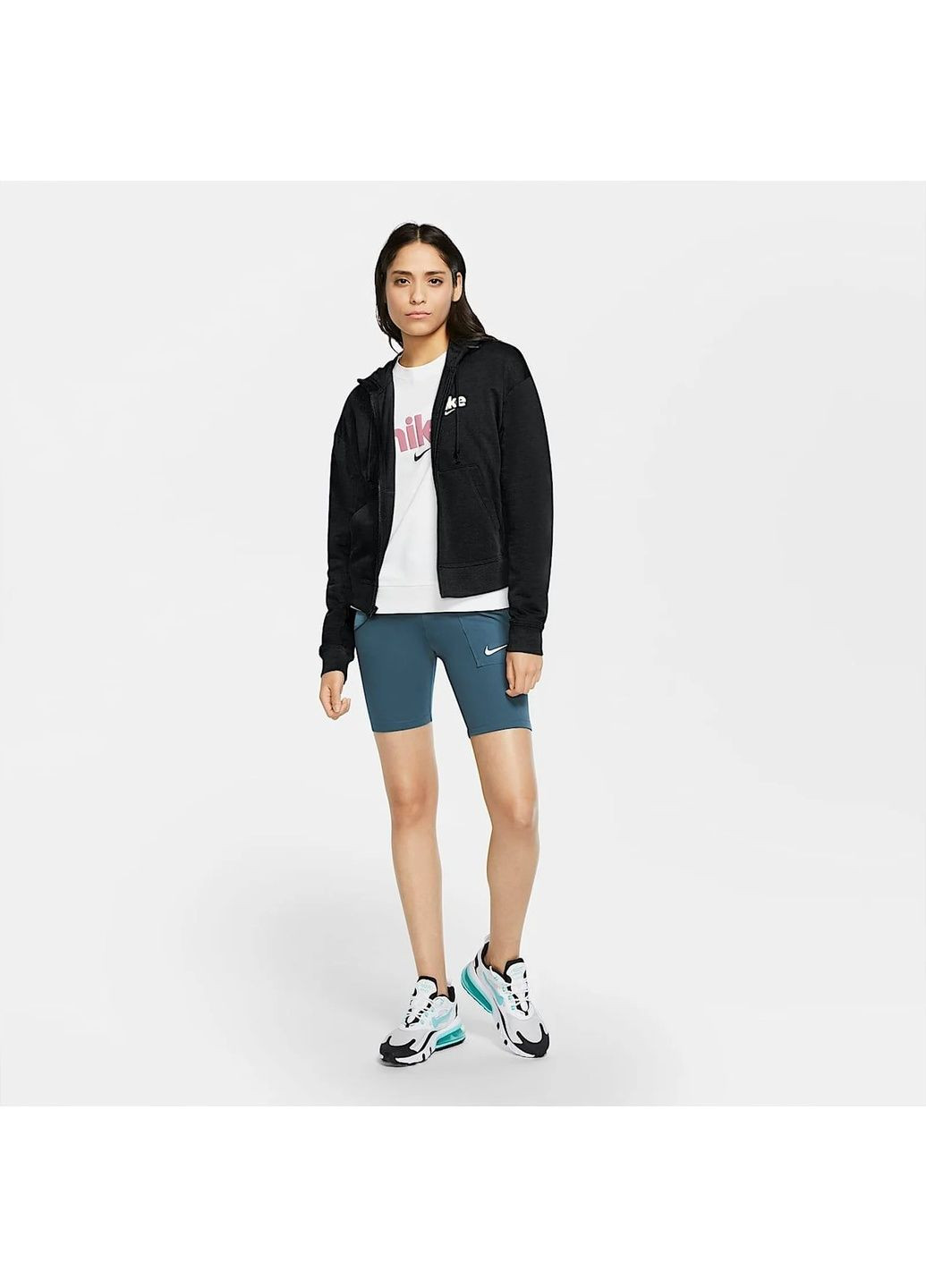 Толстовка жіноча Fleece Varsity Black Nike (365961416)