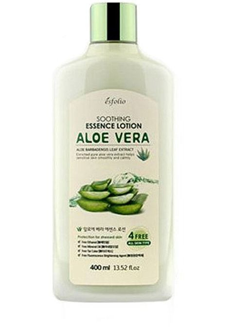 Успокаивающий лосьон из алоэ Aloe Vera Soothing Essence Lotion 400ml (2-730773) Esfolio (369794440)
