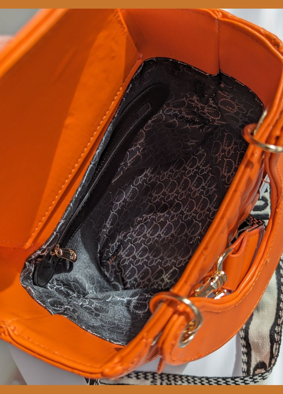 Жіноча сумка міні жовтогарячий із широким ременем ЛЮКС якість No Brand (322464510)