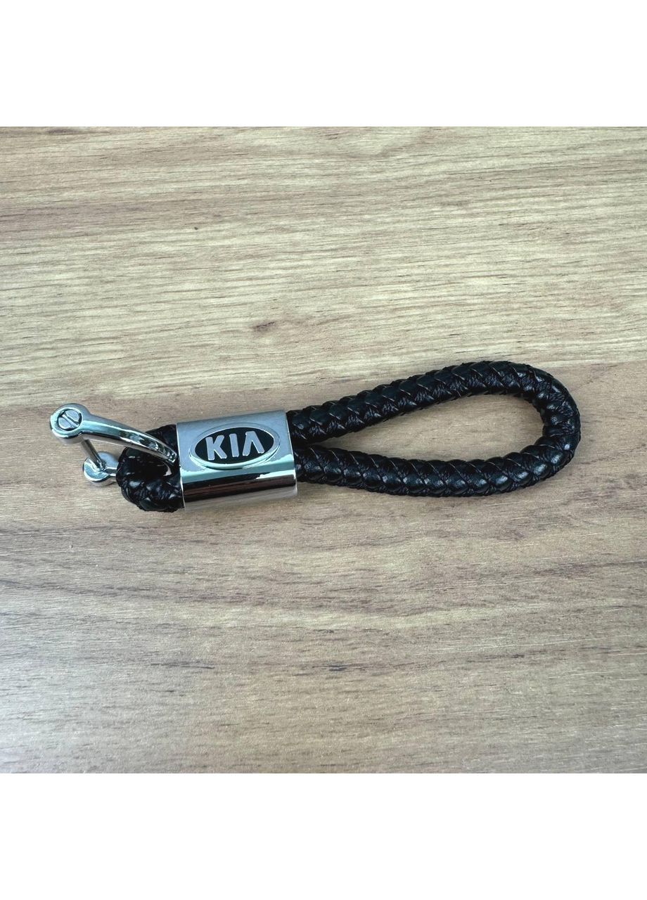 Автомобильный брелок ремешок плетеный кожаный для ключей унисекс ProDobro Kia (363260216)