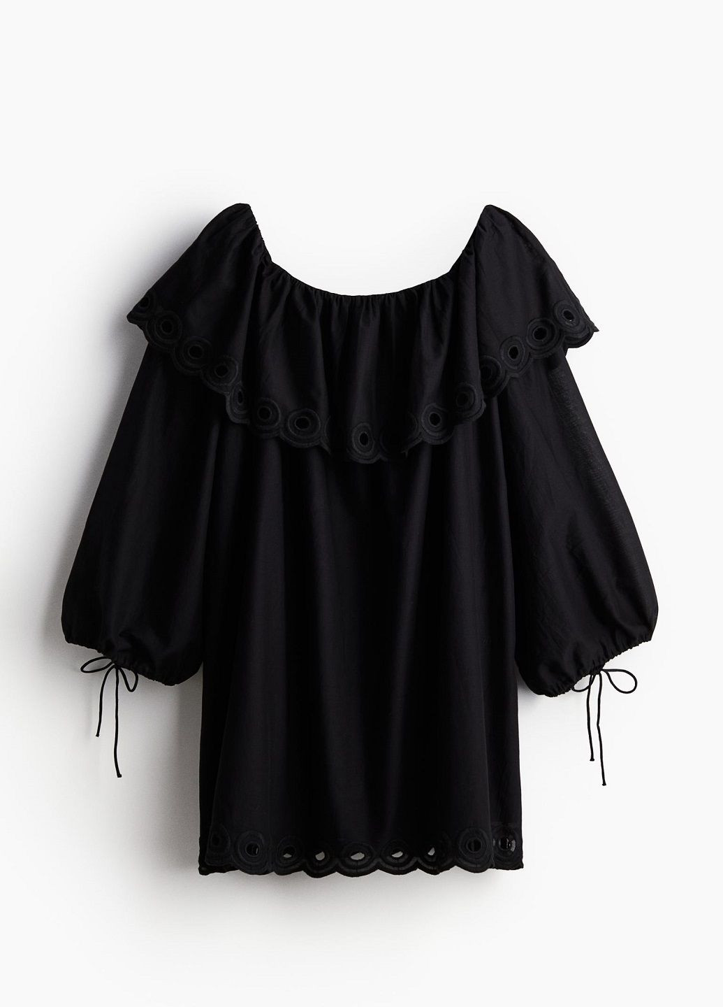 Черное праздничный платье H&M однотонное