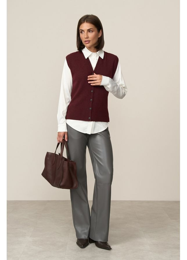 Жилет кашемир 2832 Серый Triko Bakh (368651206)