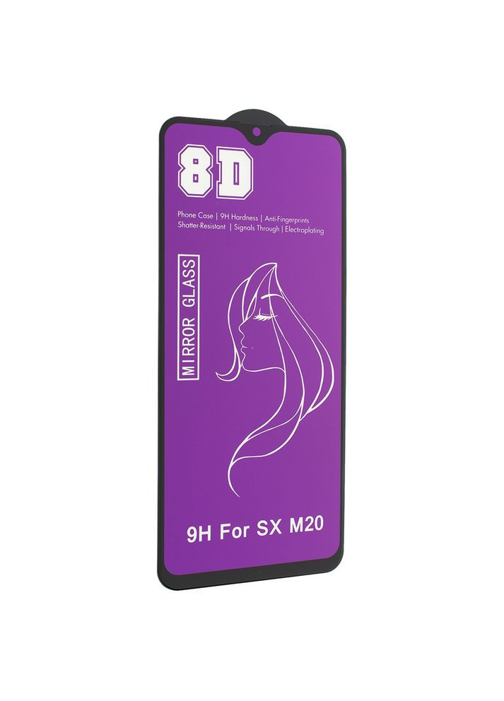 Защитное стекло с эффектом зеркала для Samsung Galaxy M20 2019 M205 Black-Purple Mirror (340131077)