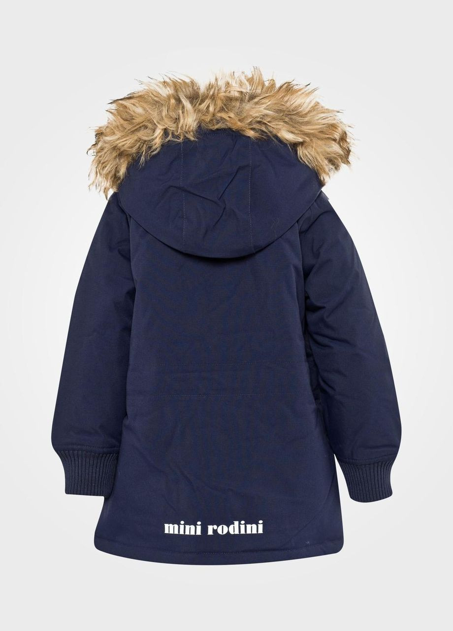 Синяя зимняя куртка зимняя expedition siberia jacket dark blue, темно-синий, рост 104/110 Mini Rodini