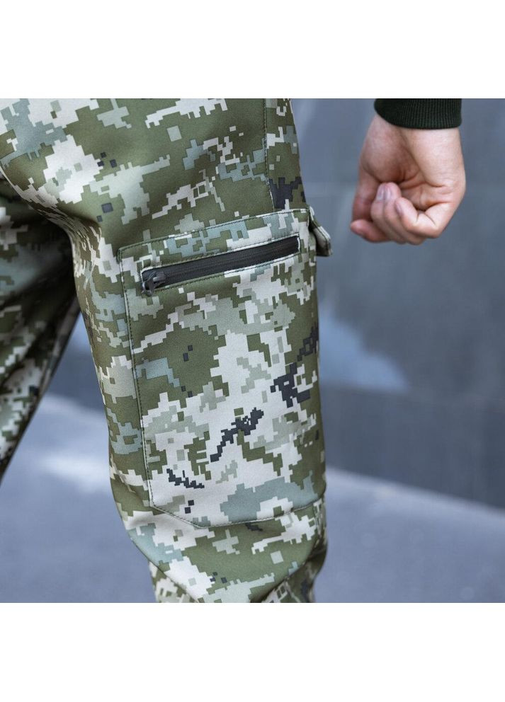 Армійські чоловічі штани Карго 9 кишень піксель No Brand (356509153)