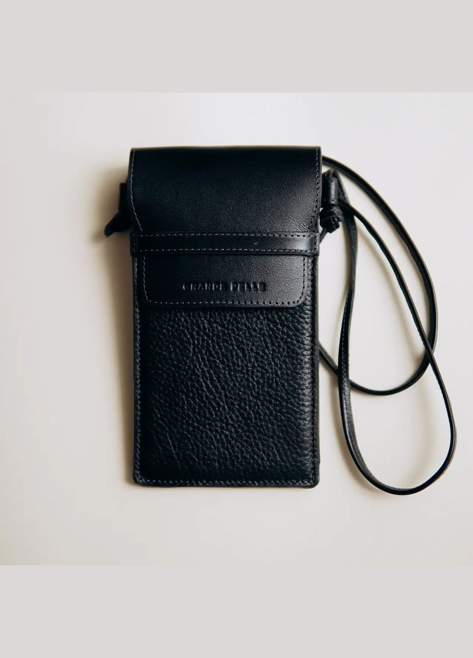 Мини-сумка для телефона 70371010 — чёрная Grande Pelle (339668630)