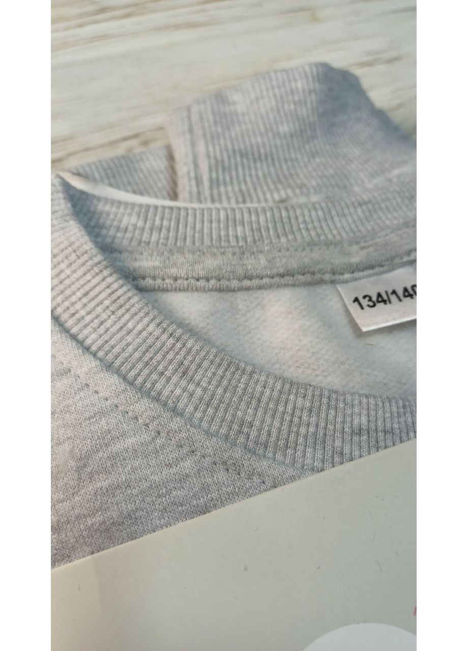 134/140 см Чорна Тепла кофта кофточка світшот двунить з начосом німеччина школьна No Brand (366391960)