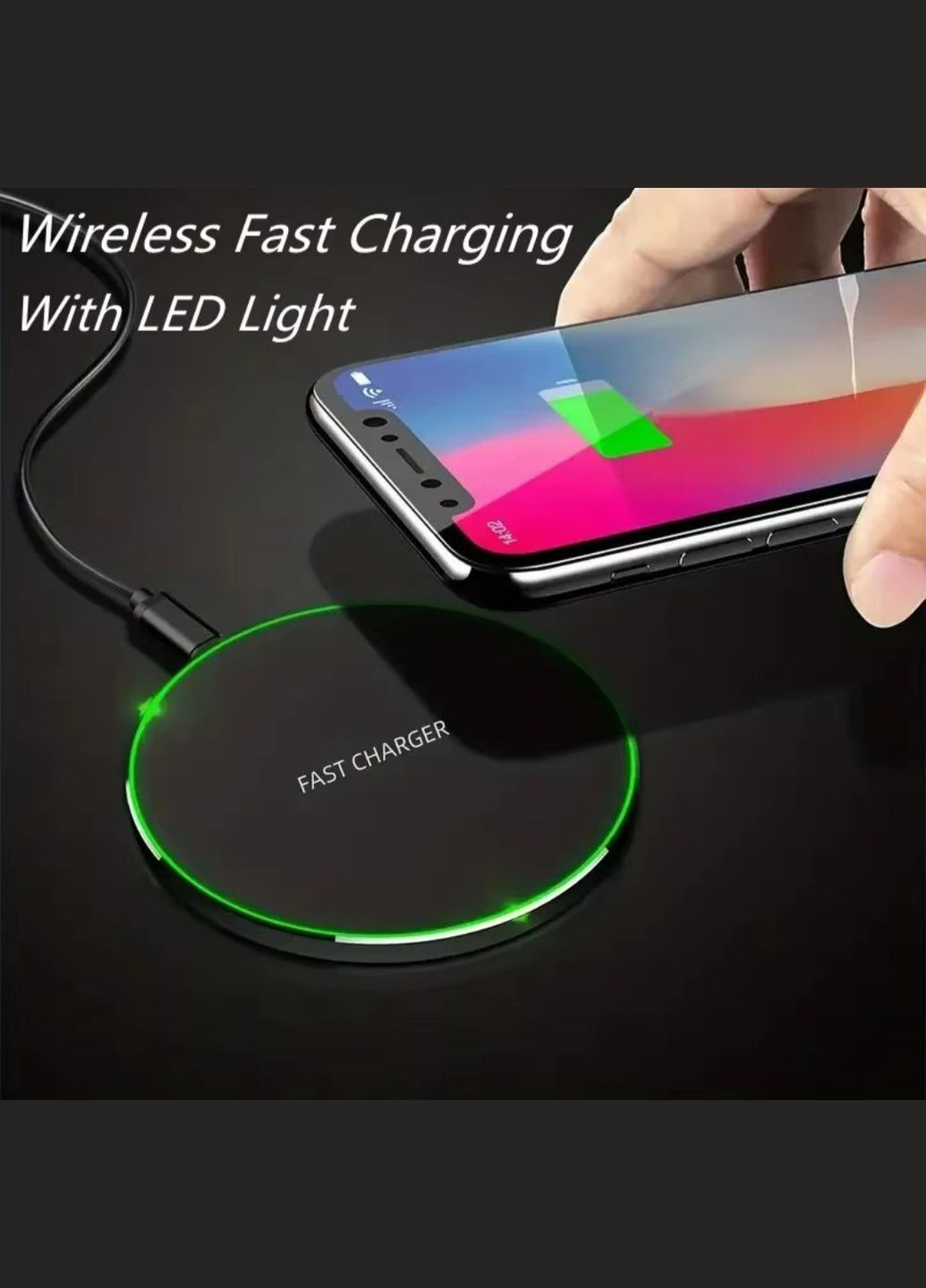 Беспроводное зарядное устройство для телефонов, планшетов, наушников и других гаджетов, 30 W, Type-C Vikefon (342067569)