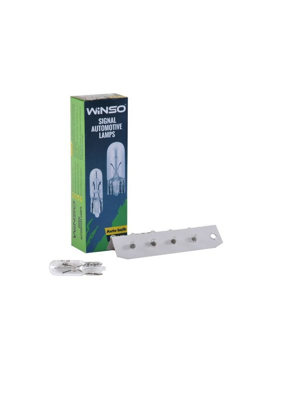 Лампи автомобільні міні 12V W1.2W 1.2W W2x4.6d 10шт 713240 Winso (370279654)