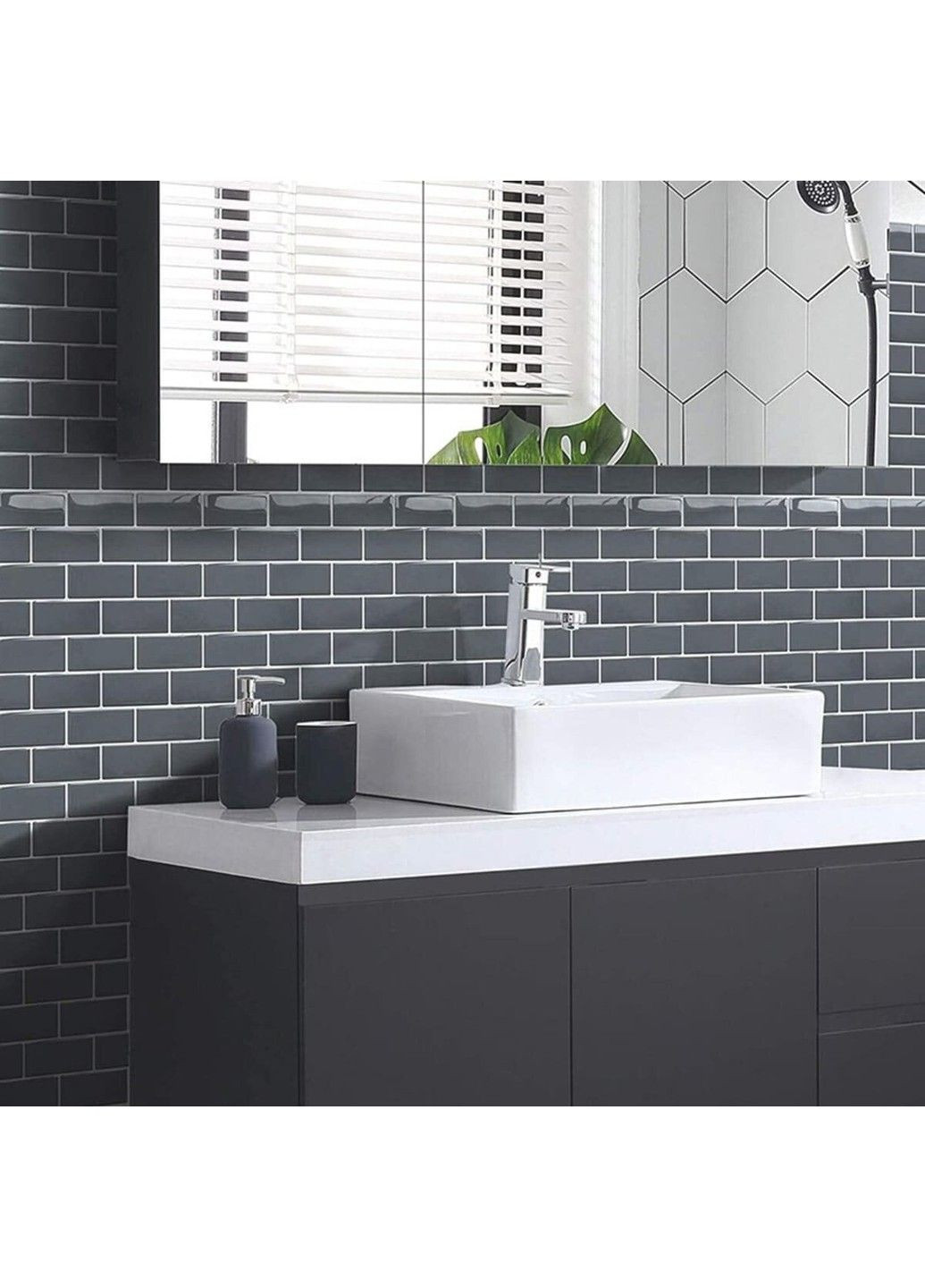 Самоклеющаяся полиуретановая плитка серый кирпич 305х305х1мм SW-00001153 Sticker Wall (317583481)