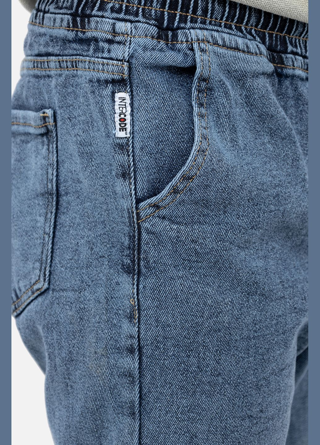 Синие демисезонные мужские джинсовые джогеры цвет синий цб-00241662 INTERCODE