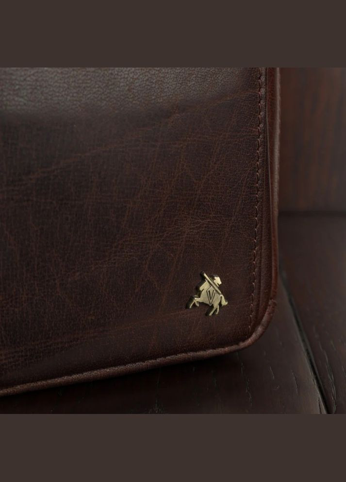 Коричнева шкіряна сумка-чехол панч Alex S45 BRN Visconti (303831155)