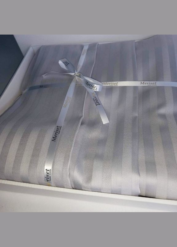 Постельное белье GREY Elite Сатин страйп Евро MERISET (278254858)