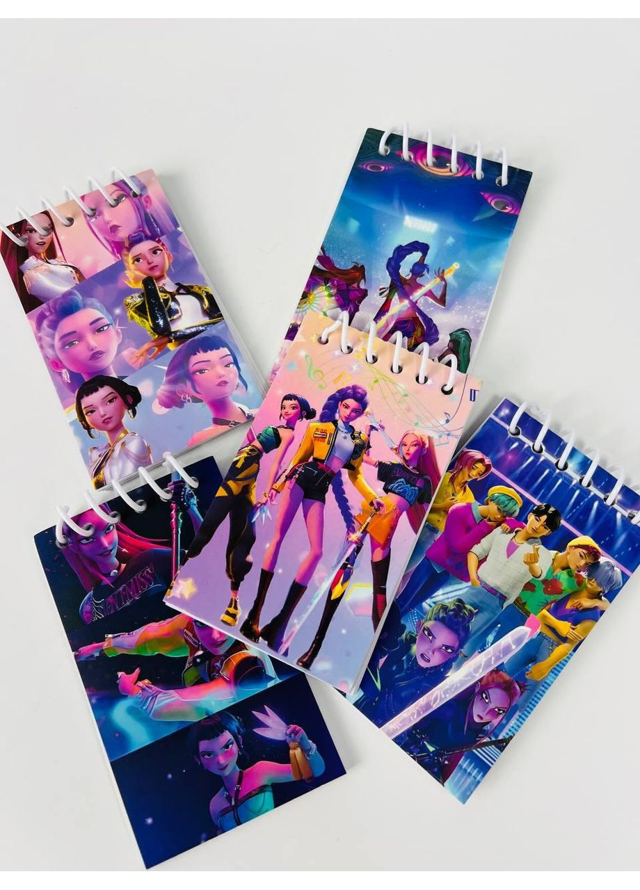 Набор блокнотов Demon Hunters, 5 шт. No Brand (370290033)