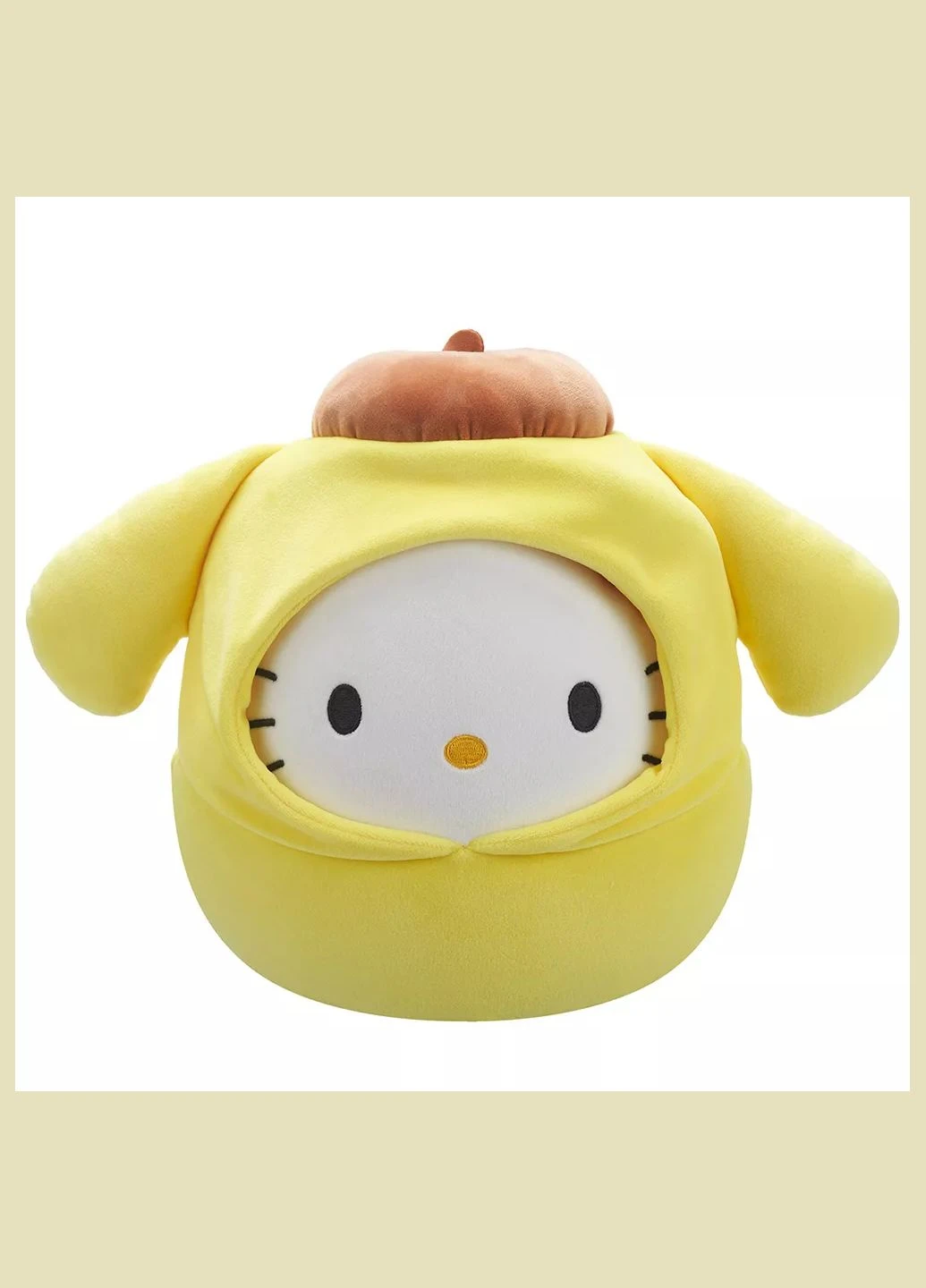 М'яка іграшка Hello Kitty Хелоу Кітті в образі Помпомпурін 20 см (SQSN00387) Squishmallows (326805565)