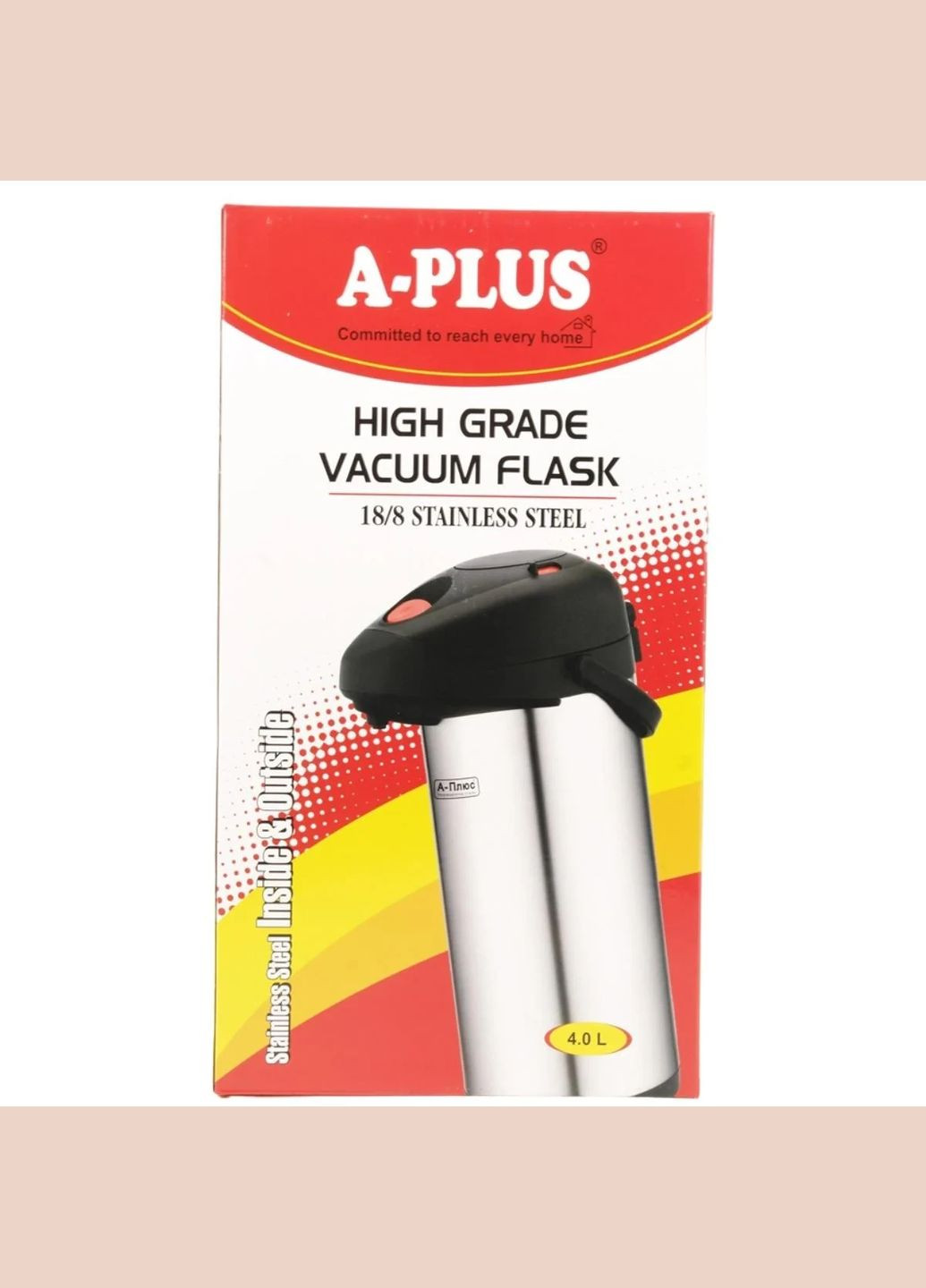 Термос із неіржавкої сталі 4 л 1609 Помповий A-Plus (346597058)