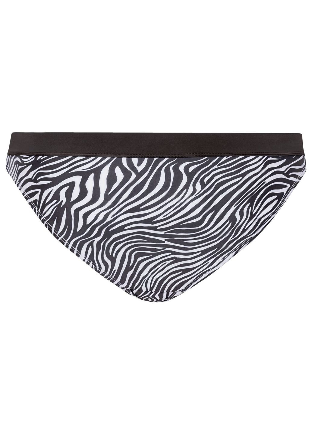 Черно-белый купальник раздельный на подкладке с принтом для женщины creora® 348125-1 черный, белый бикини Esmara