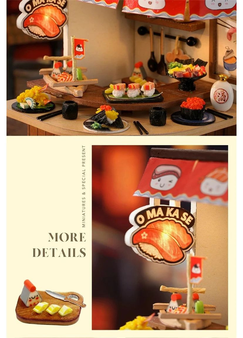 Румбокс Конструктор 3D Вращающийся дом еды DIY Revolving Food House без оригинальной коробки QT-088 No Brand (362452932)