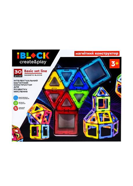 Магнітний конструктор 30 деталей (PL-923-526) Iblock (370258678)
