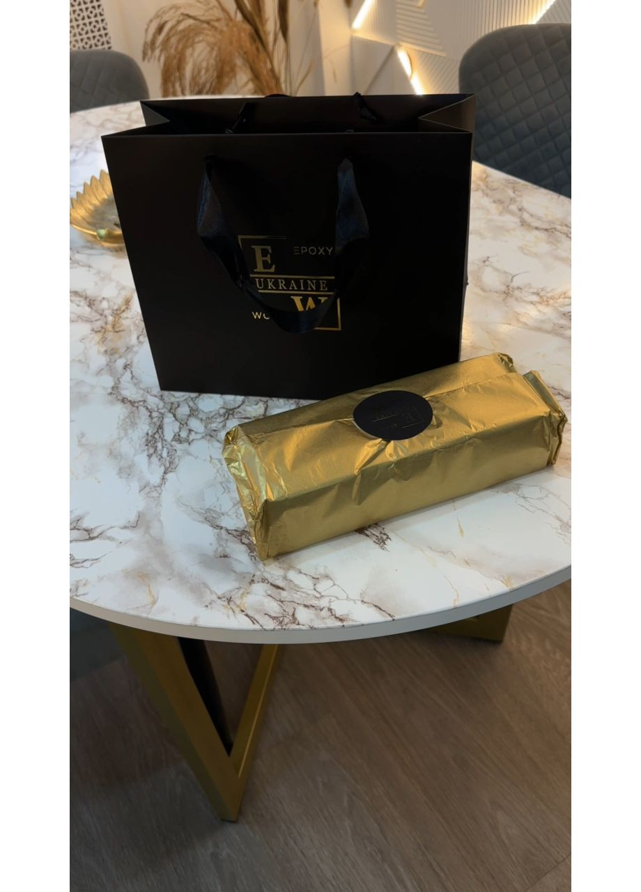 Набір подарунковий Станок для гоління Напівпрозорий графітовий Коробка без смоли EpoxyWood Ukraine (361205577)