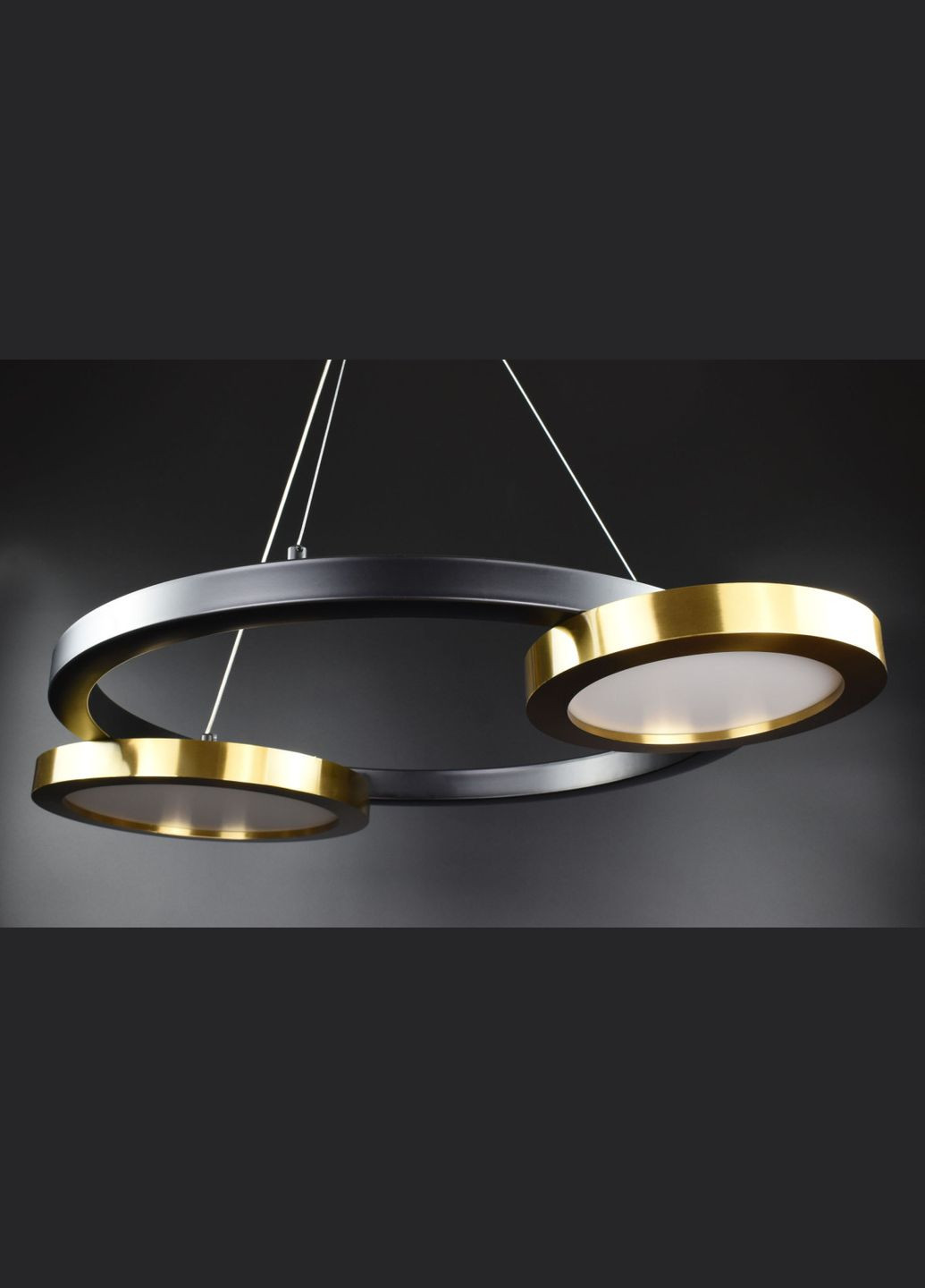 Люстра светодиодная подвесная LED светильник для квартиры на потолок лэд 26747 Черный 35-150х55х80 см. Sunnysky (364490791)