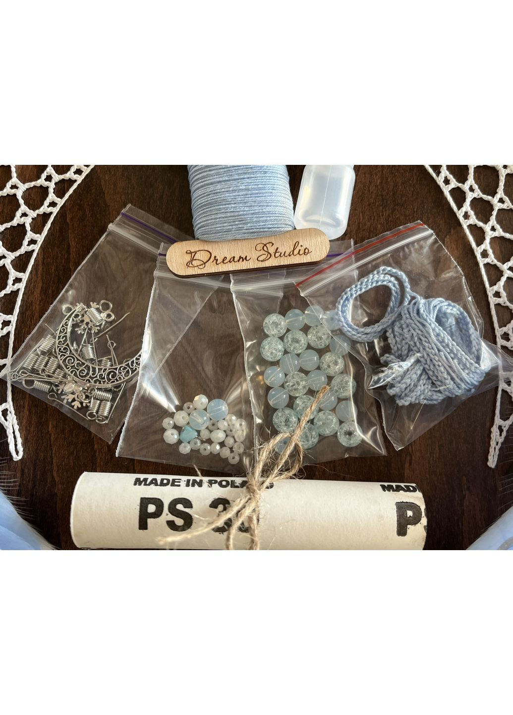 Авторский эко-набор "Ловец снов "Луна" с пошаговой инструкцией Dream Studio (363057533)