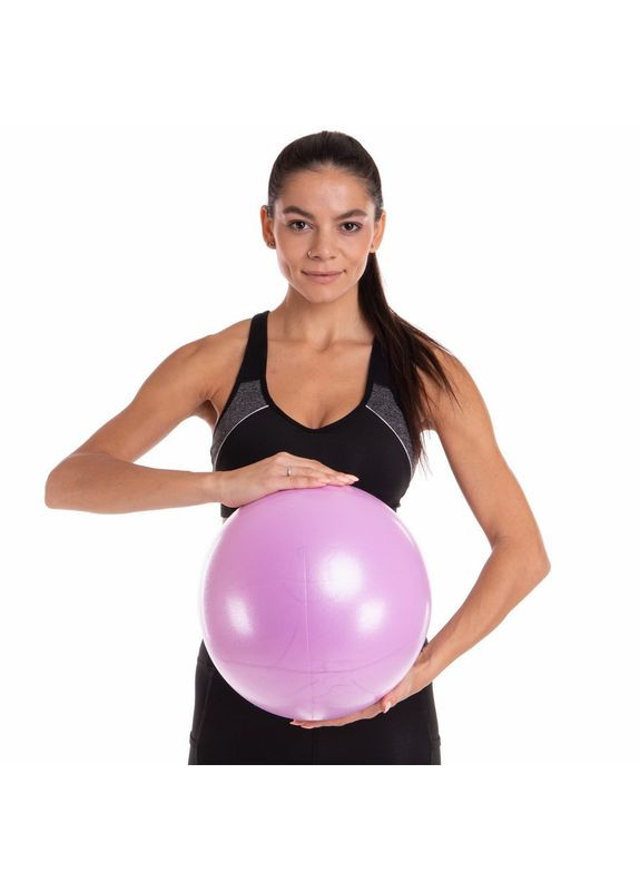 Мяч для пилатеса и йоги Pilates ball Mini Pastel FI-5220-30 (PVC, d-30см, 180гр, сиреневый) Zelart (361439233)