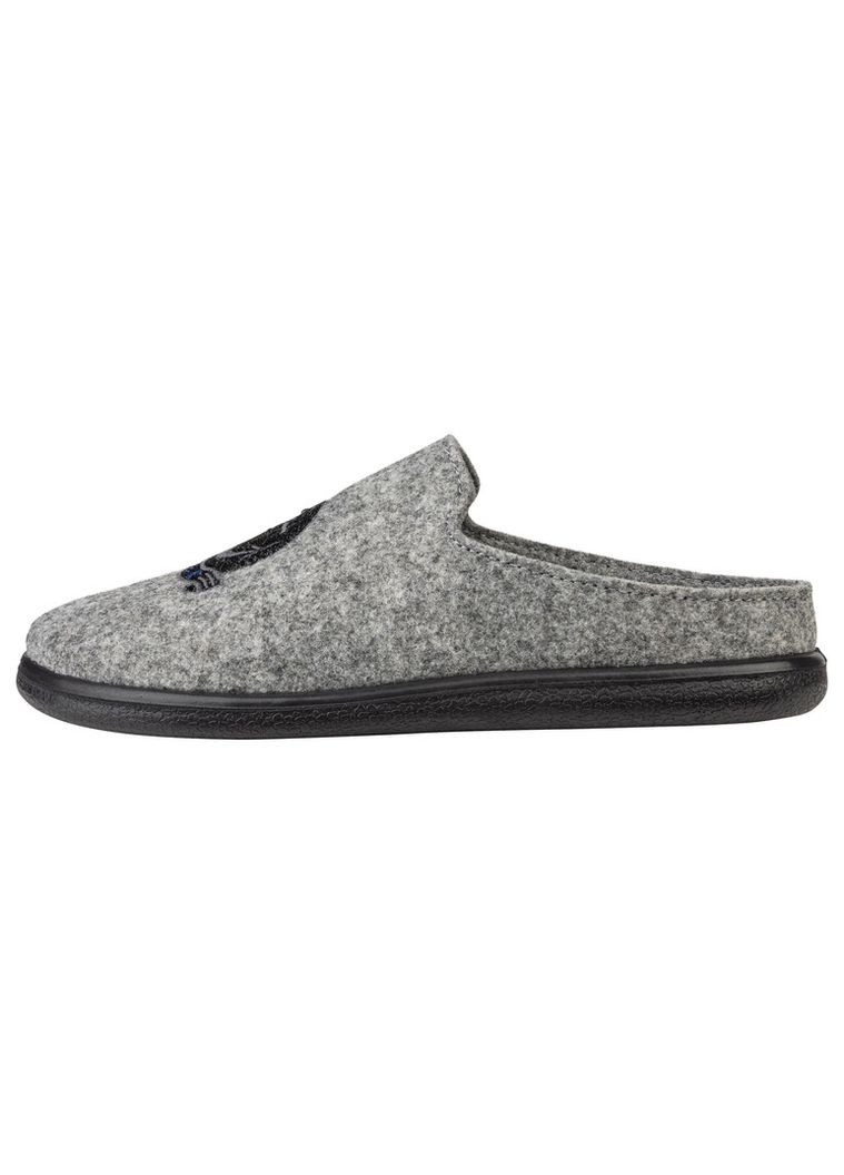 Серые домашние тапочки фетровые для мальчика lidl 424763 Pepperts