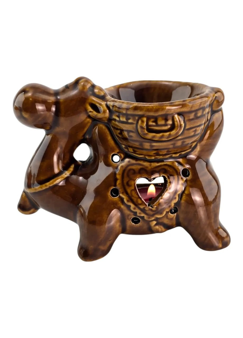 Аромалампа керамическая коричневая "Верблюд" (11х11х6 см) No Brand (365875587)