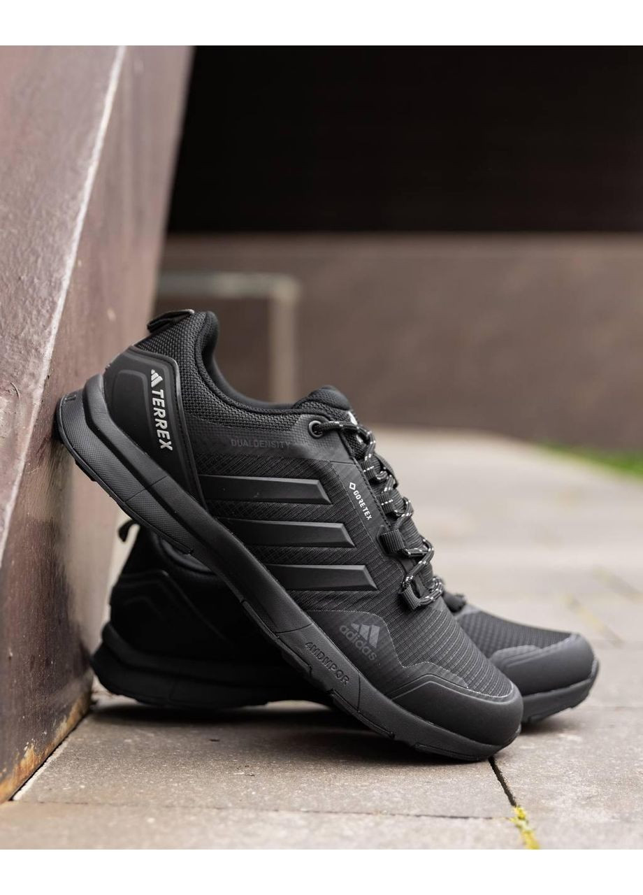 Черные демисезонные кроссовки мужские adidas terrex light gtx triple black v2 адидас No Brand