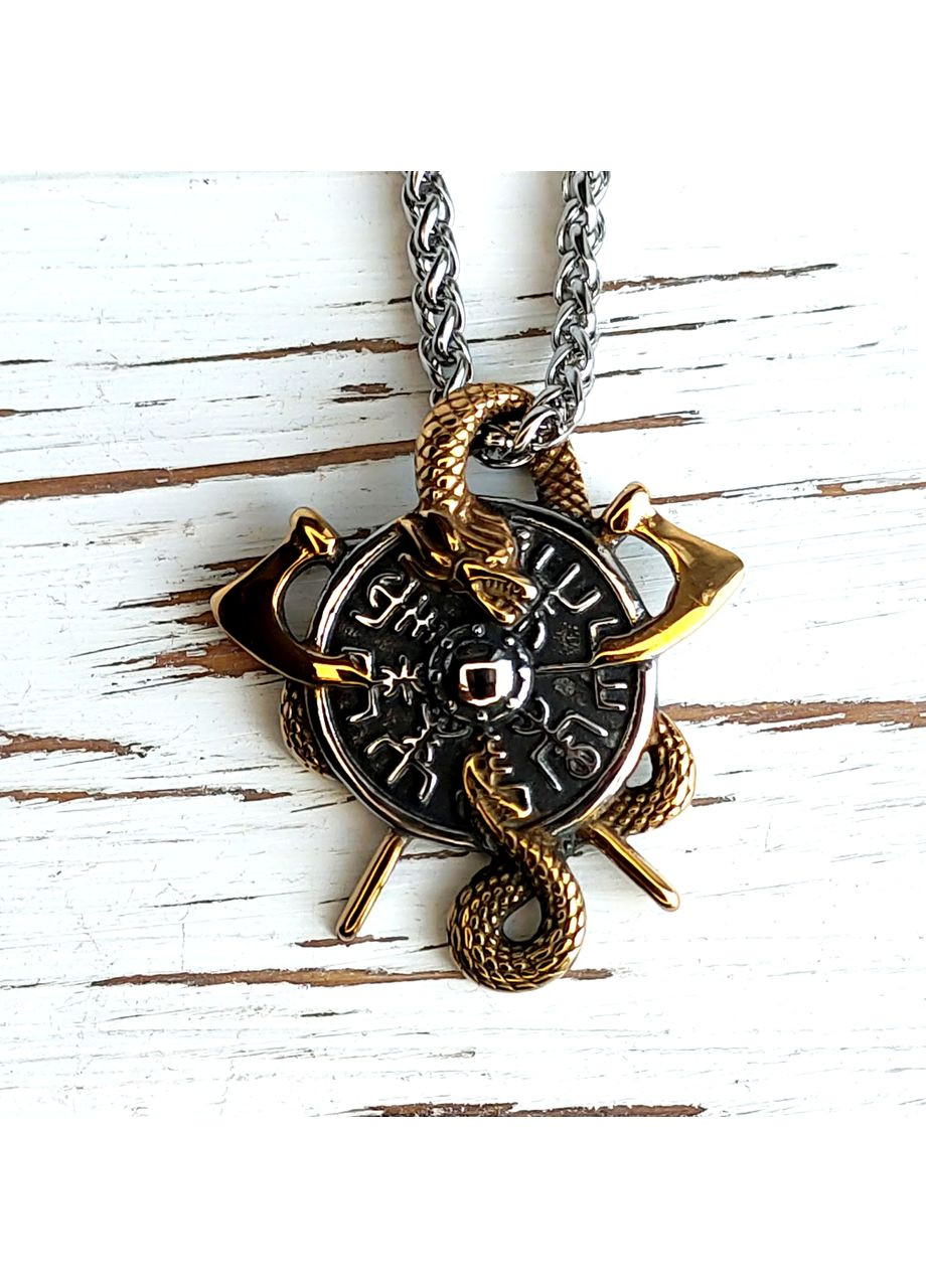 Кулон амулет Вегвізир з драконом No Brand (364203151)