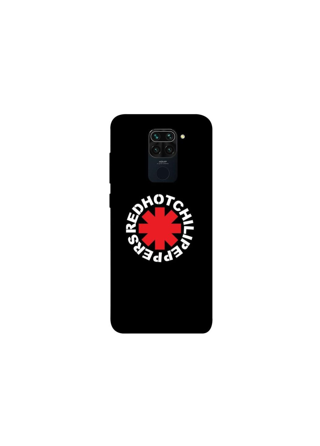 Чехол на Xiaomi Redmi Note 9 / Redmi 10X Red Hot Chili Peppers logo Frontalka (361098204)