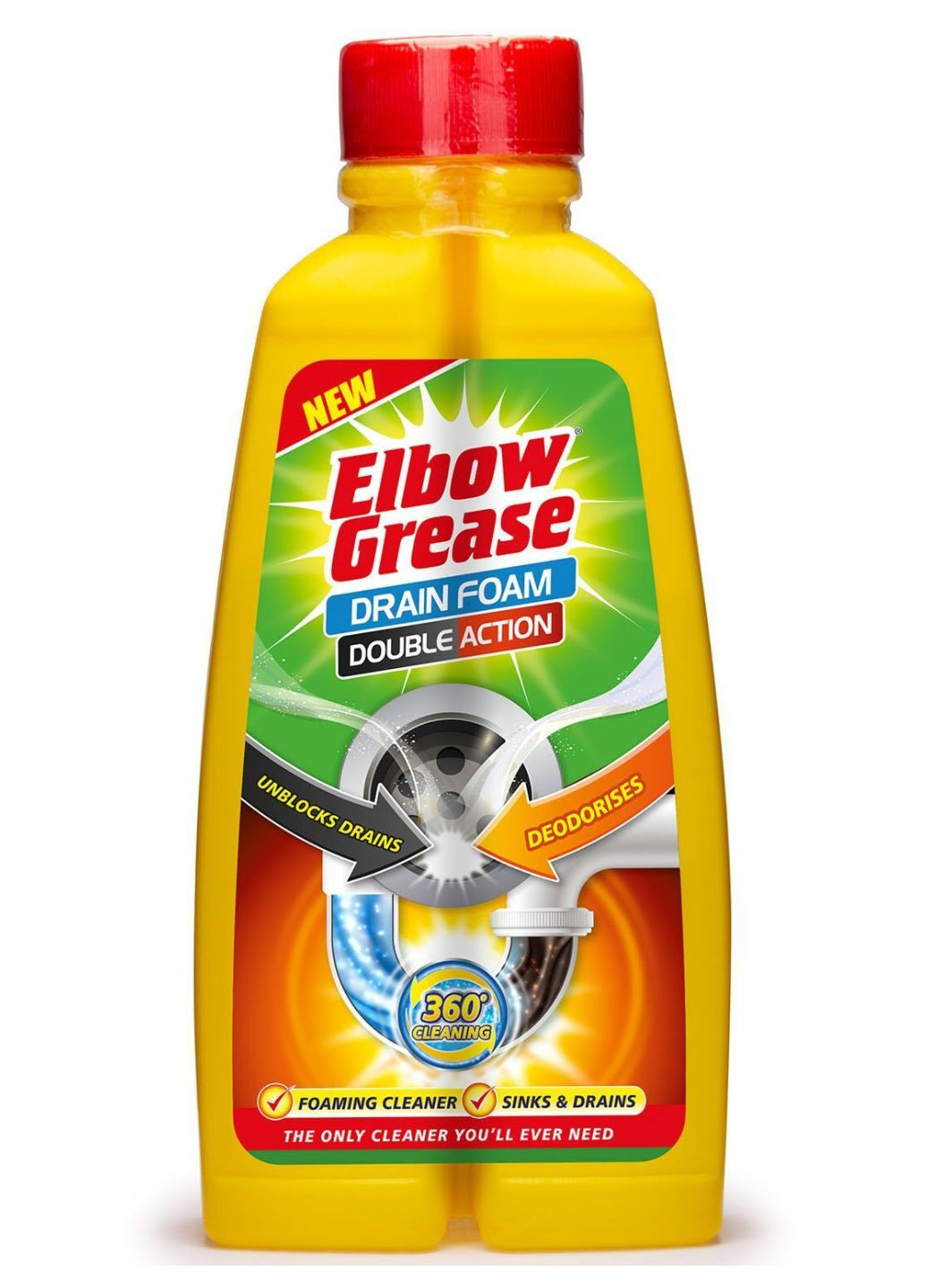 Піна для прочистки труб Double Action Drain Foamer 500 мл Elbow Grease (334688568)