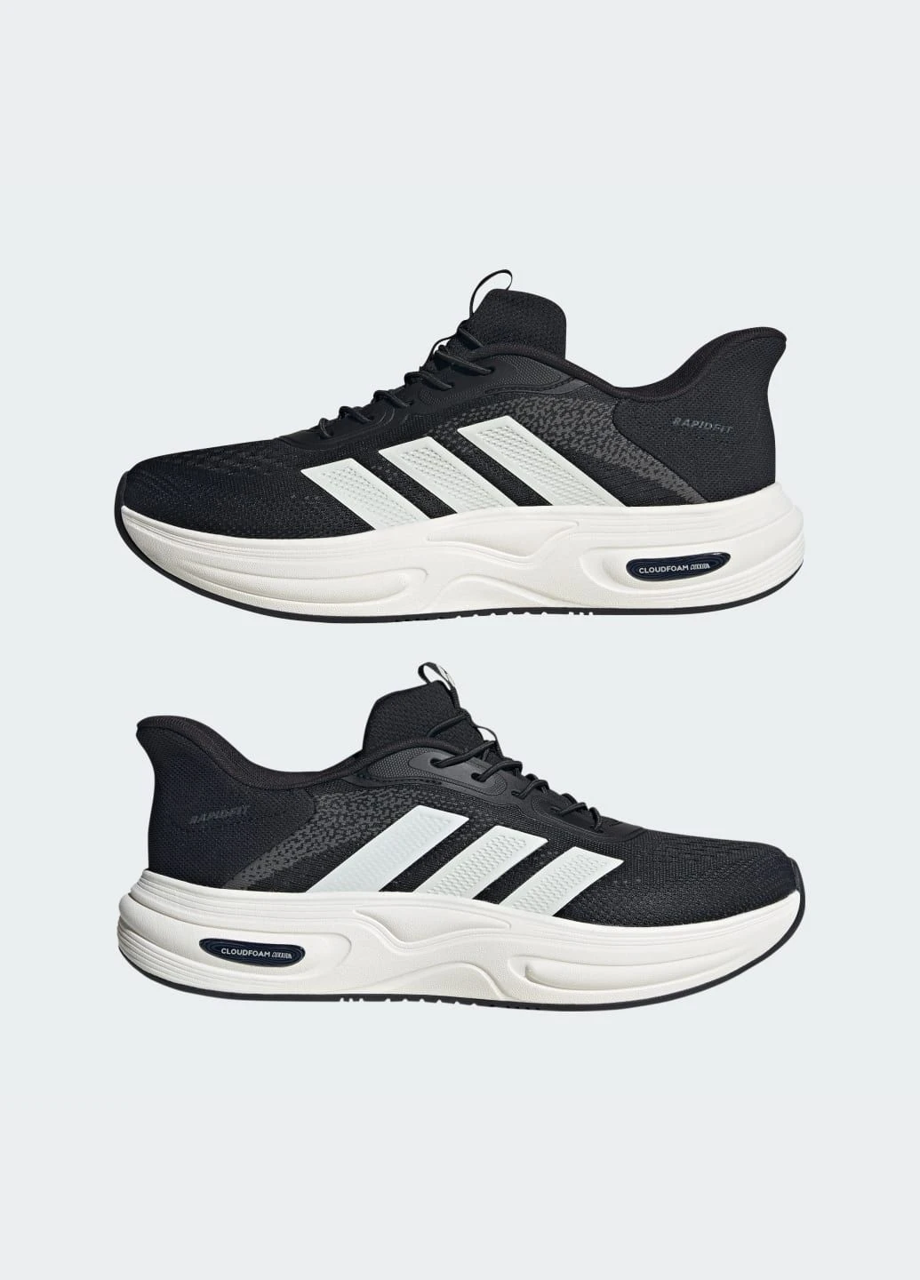 Черные летние кроссовки cloudfoam cuxxion rapidfit adidas