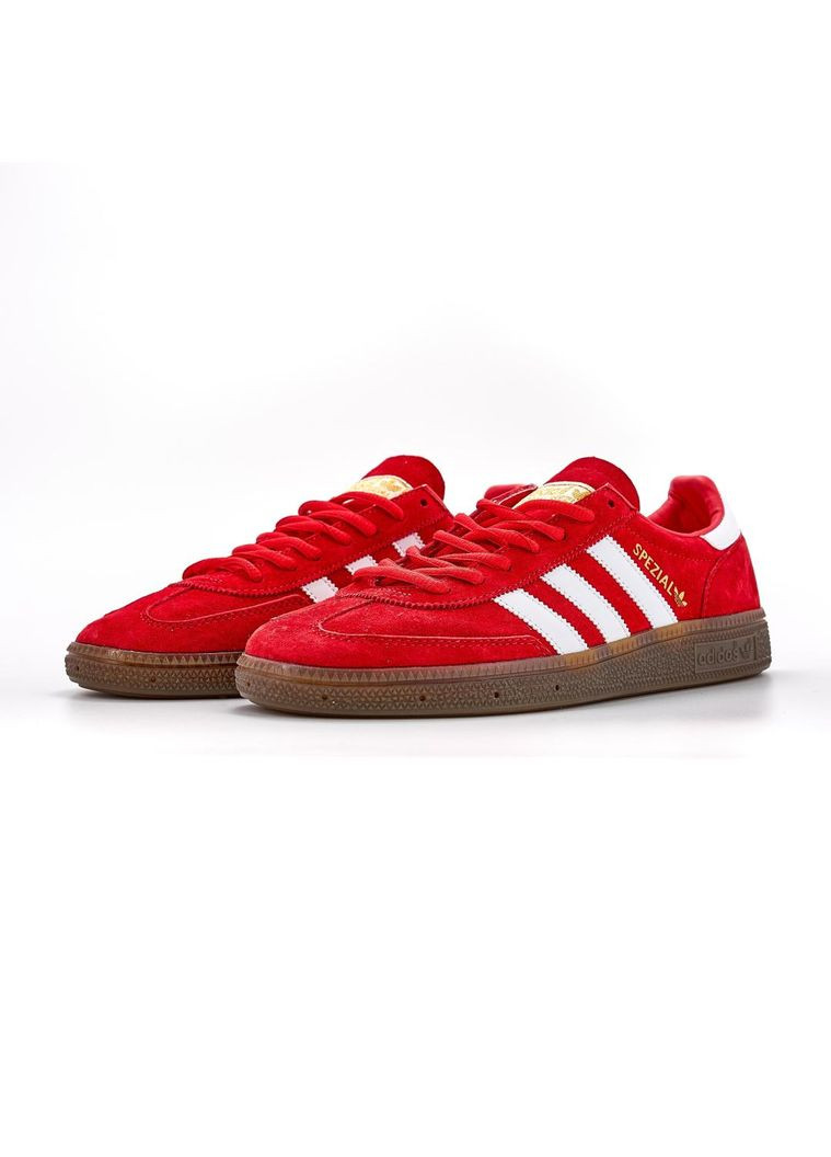 Белые демисезонные кроссовки мужские adidas spezial red white адидас специал No Brand