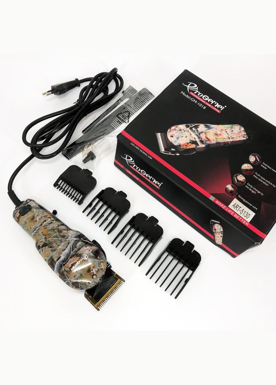 Машинка для стрижки волос с насадками GM-1018 Gemei (331162730)