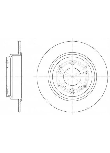 Диск гальмівний ACURA, HONDA, задн. (вир-во ) 6922.00 Remsa (366169145)