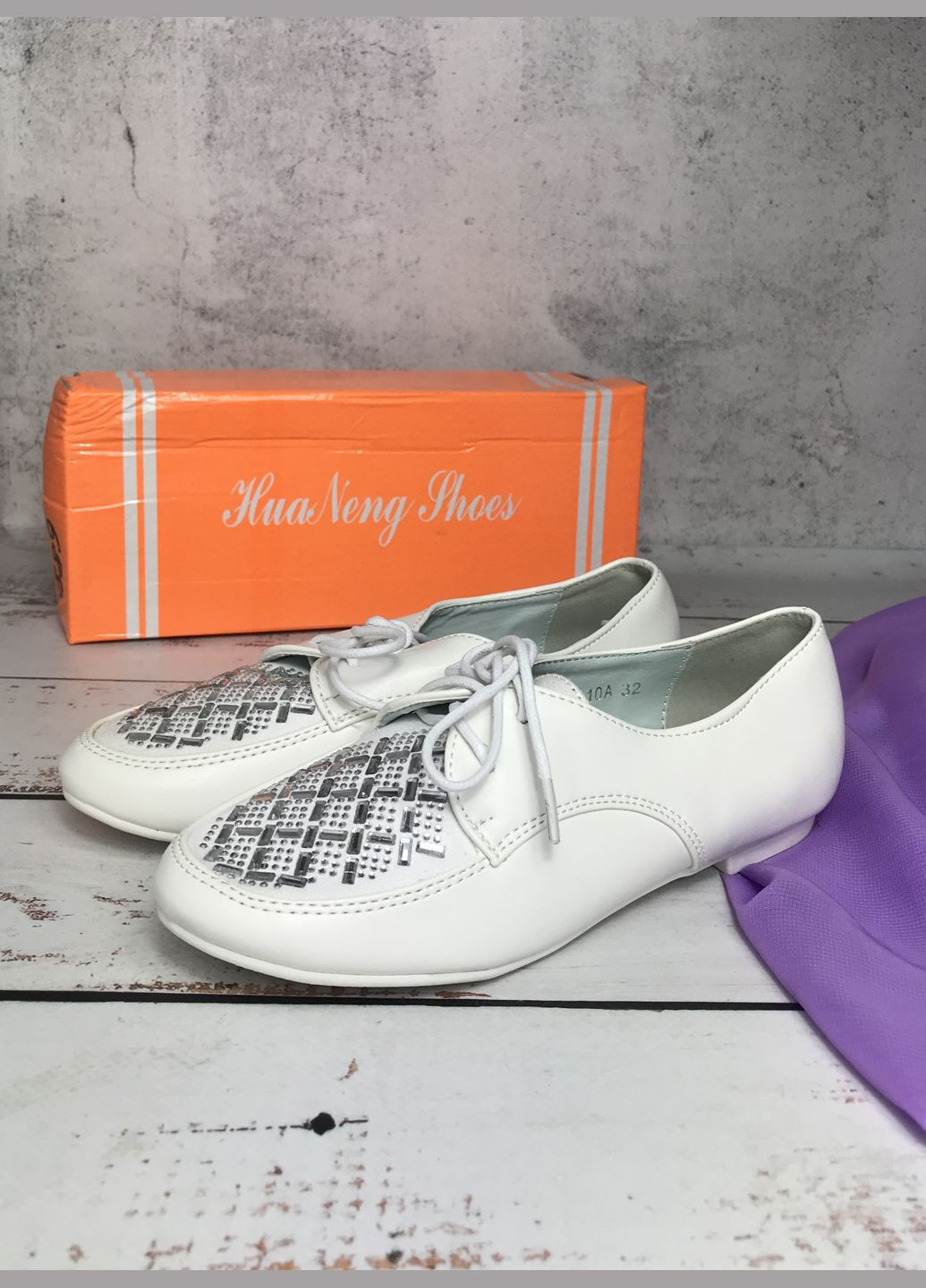 Туфлі дитячі для дівчинки Shoes Білий (688) Hua Neng (347236253)