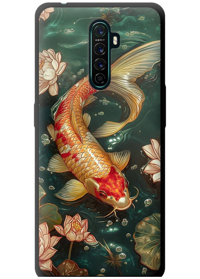 TPU чорний чохол 'Мелодія Лотоса' для Endorphone Oppo Reno Ace (291126408)