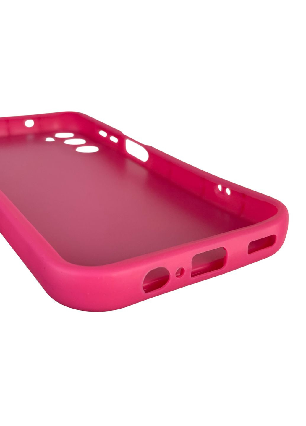 Чохол силіконовий Soft Touch з 3D принтом для Galaxy A14 5G (SM-A146) малиновий (Повний захист камери) Samsung (371652978)