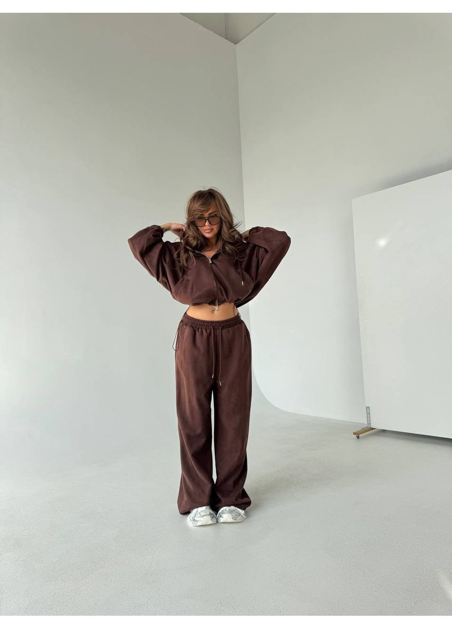 Женский костюм из замши в стиле Zara • стильная база, премиальное качество • замеры в описании GD/GL Модний простір (364967135)