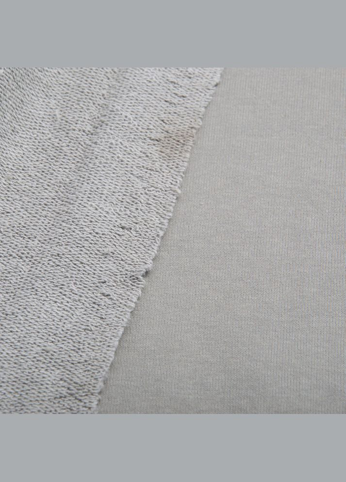 Тканина трикотаж трьохнитка петля Сезон св сіра тепла для спортивного одягу IDEIA (289552635)