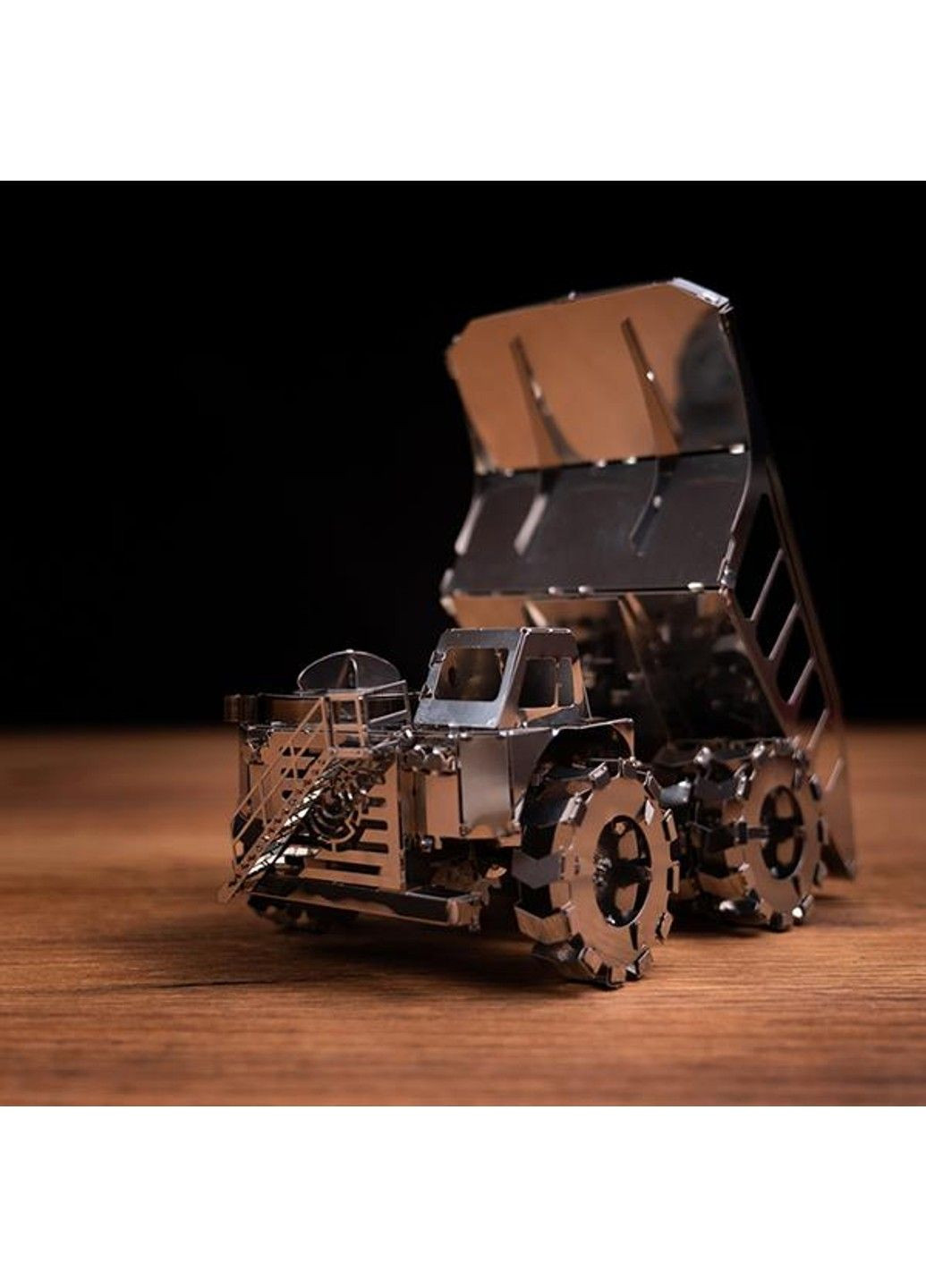 Колекційна модель-конструктор Quarry Transporter Кар'єрний самоскид механічний (MT014) Metal Time (331298709)