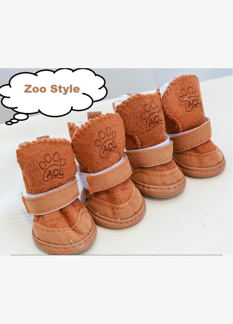 Сапоги для котов и кошек Pet Style "Угги" Коричневые 1 No Brand - (323234462)