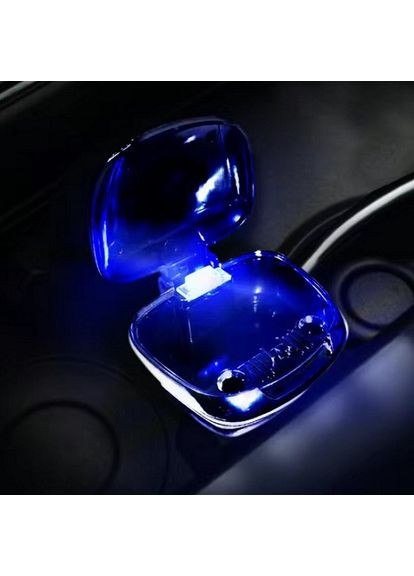 Автомобільна попільничка портативна попільничка для салону автомобіля з підсвічуванням No Brand (299760615)