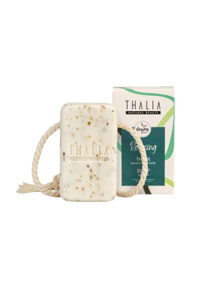 Натуральное расслабляющее мыло для лица и тела с экстрактом и листьями тимьяна, 140 г Thalia (287339462)