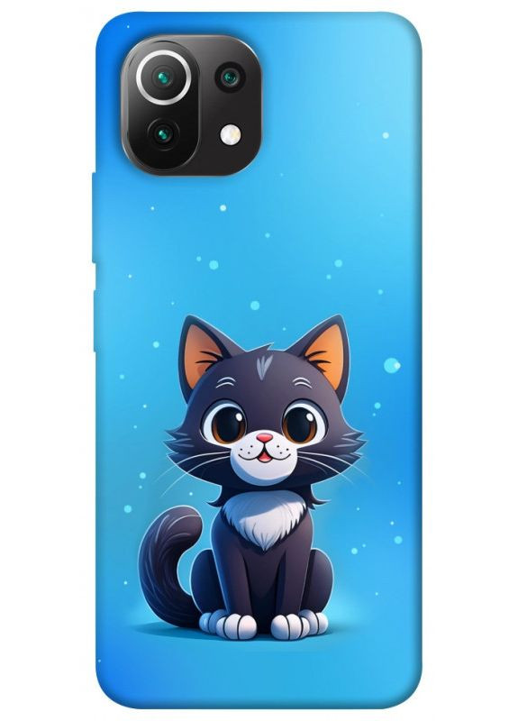 Чохол з принтом для Xiaomi Mi 11 Lite / для Ксяомі, сяомі, ксіомі мі 11 лайт Кошеня No Brand (338604306)