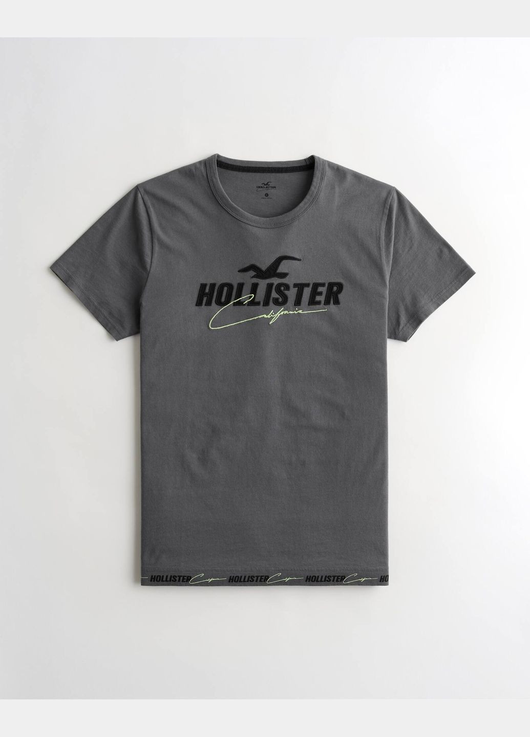 Темно-серая футболка hc9235m Hollister