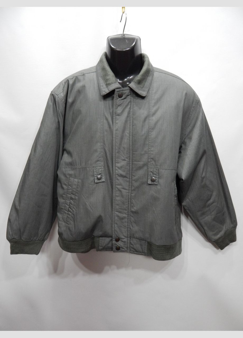 Серая демисезонная мужская весенне-осенняя короткая куртка gunze р.50 353kmd No Brand